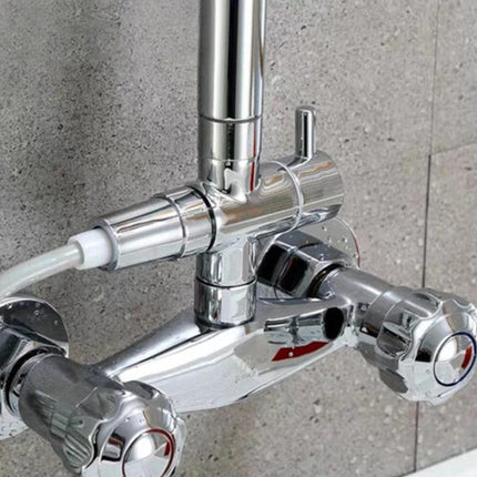 3-Way Copper 1/2" Shower Faucet Water Splitter Diverter Nozzle