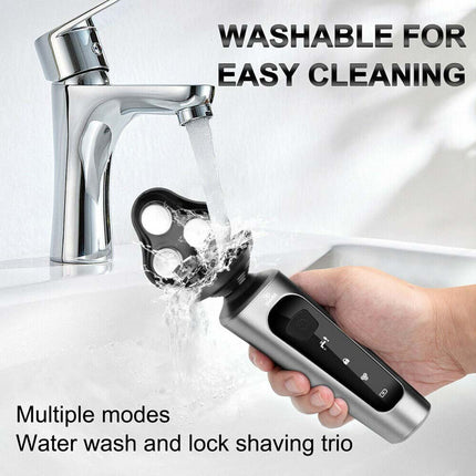 Men's Cordless Electric Rotary Shaver, Wet/Dry USB Rechargeable
