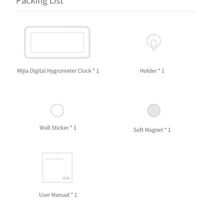 Smart Bluetooth Temperature Humidity Monitor with E-Ink Display Clock