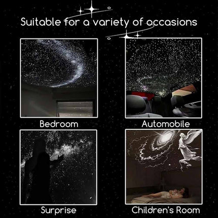 3 Films 15 Pictures Galaxy Projector USB Night Light Projection Lamp