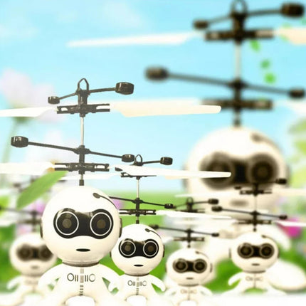 Hand-Sensing Induction Flying Robot Toy with Rechargeable Battery