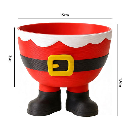 3D Printed Christmas Feet Bowl, Santa & Elf Red Candy Holder Gift