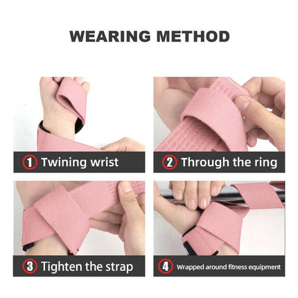 Anti-Slip Wrist Straps for Weight Lifting – Grip Belt Pair Support