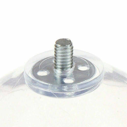 10PCS Strong Suction Cups M4 Screw Rod Knurled Hook Clear Glass Kitchen