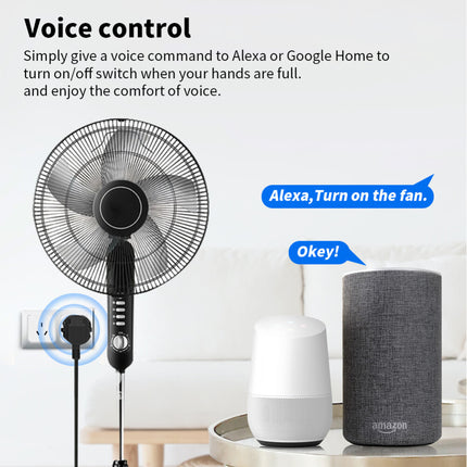 Tuya WiFi/Zigbee 16A Smart AU Socket, Voice Control for Alexa & Google Home