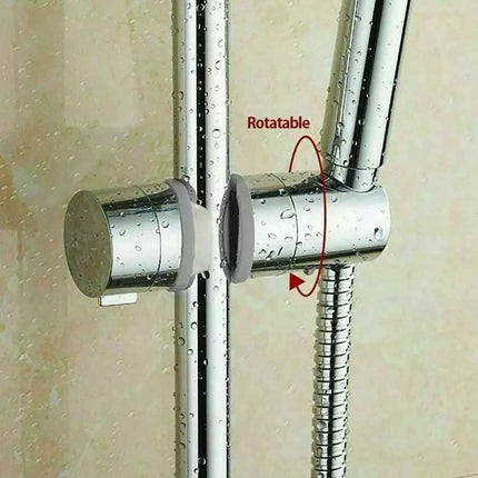 Adjustable Shower Riser Rail Holder with Hose Slider Clamp Bracket