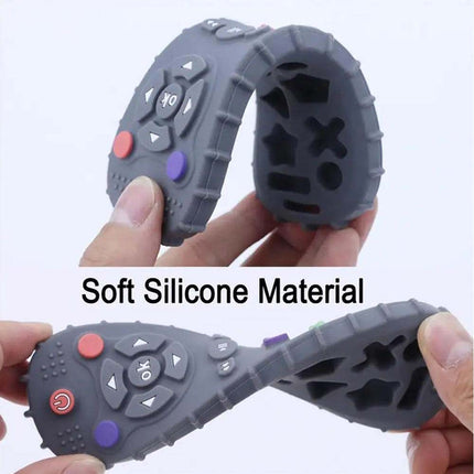TV Remote Shape Baby Teether Silicone Chew Toy Soothe Teething Toy