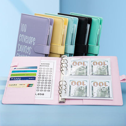 100 Envelope Cash Challenge Budget Planner A5 Money Saving Book