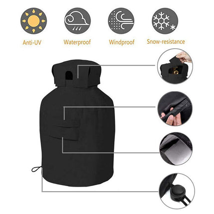 Waterproof Propane Tank Cover Outdoor Gas Bottle Bag UV Protection Stove