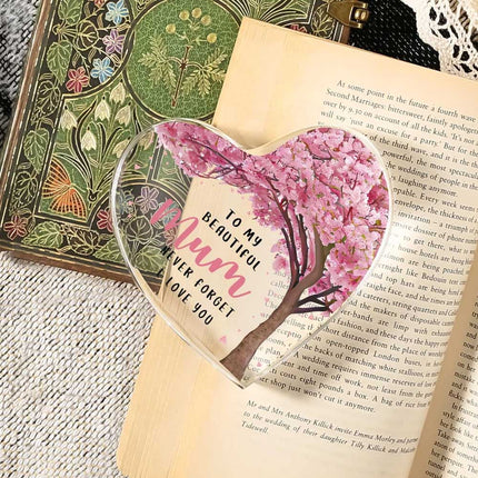 Love Heart Acrylic Decor Gift for Mom, Mother's Day Gift 10x10cm