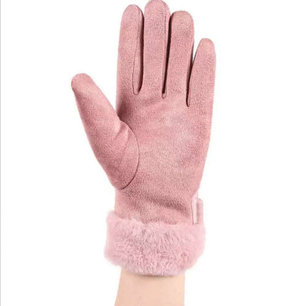 USB Heated Gloves Women Hand Warmer Ladies Winter Warm Gloves