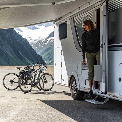 12V Electric Aluminium Caravan Step, Single Pull Out Folding RV Step