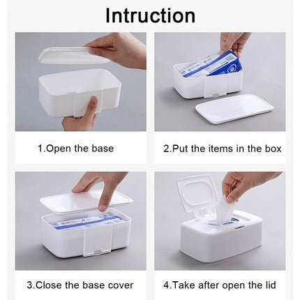 Portable Wet Tissue Box Wipe Dispenser Holder Storage for Home NEW