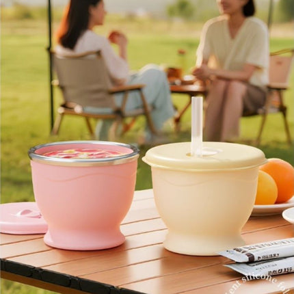 Portable Collapsible Silicone Cup for Travel, Outdoor Camping and Rinse