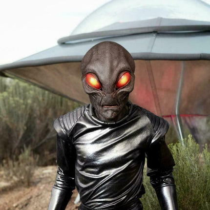 Soft Latex Alien Mask, Scary Halloween Cosplay Prop Comfortable