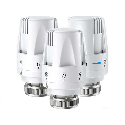 3-Pack Thermostatic Radiator Valve Head for Heating Control