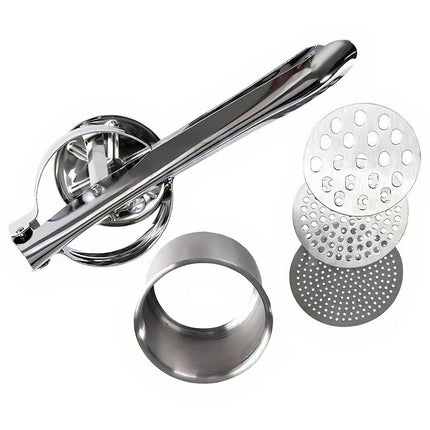 Manual Stainless Steel Juicer Vegetable Press Potato Lemon Garlic Colored Box