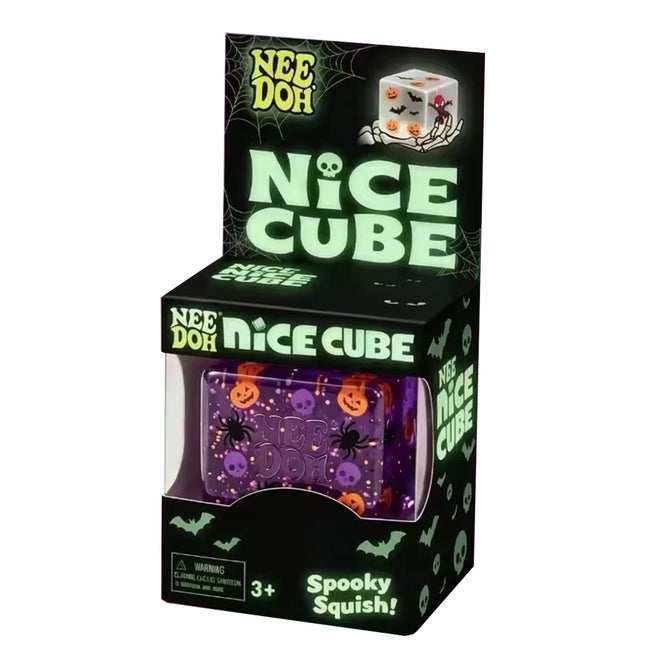 Halloween Squishy Cube Stress Toy, Spooky Squeeze Sensory Fidget Gift