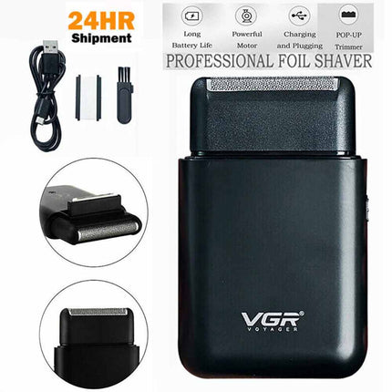 Men's Electric Shaver & Beard Trimmer, USB Rechargeable Portable