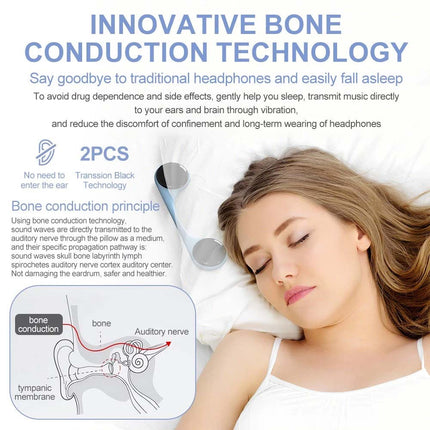 Under Pillow Sleep Speaker Bone Conduction Wireless Rechargeable 5.4