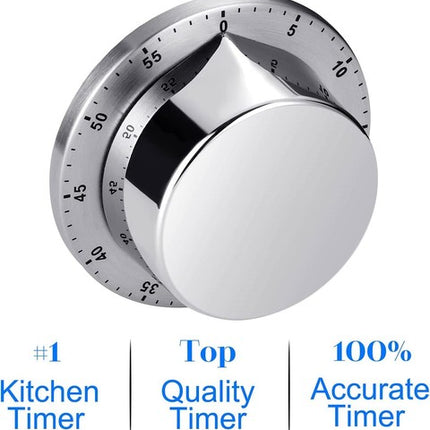 Magnetic Mechanical Kitchen Timer Loud Alarm Chef Cooking Clock