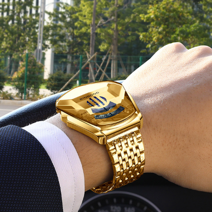 Men's Designer Style Watch Funky Trendy Fashion Wristwatch Strap Adjuster