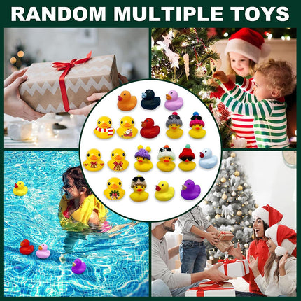 Christmas Advent Calendar 24 Days Countdown Box with Squeaky Duck Toy