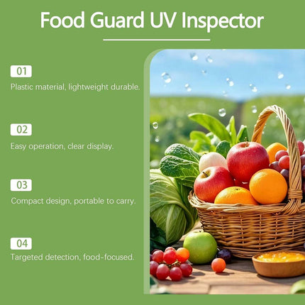 Portable UV Black Light Flashlight for Vegetable Detector and Inspection