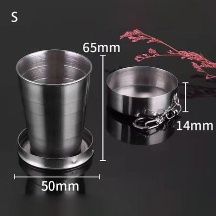 Portable Telescopic Drinking Cup 304 Stainless Steel for Campers