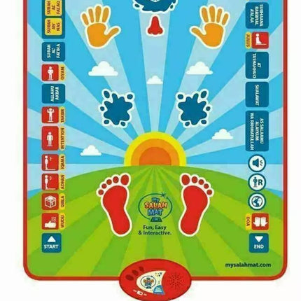Interactive Prayer Mat for Kids, Educational Islamic Salah Mat with Quran