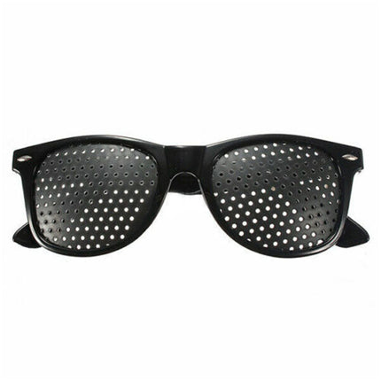2 Pair Stenopeic Pinhole Glasses Antifatigue Vision Improver Sunglasses
