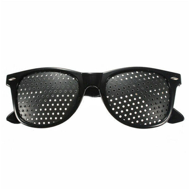 2 Pair Stenopeic Pinhole Glasses Antifatigue Vision Improver Sunglasses