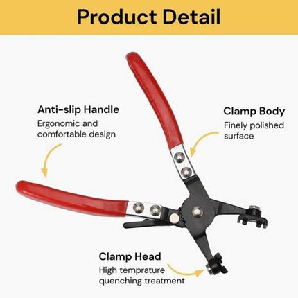 Hose Clamp Pliers Tool for Coolant Fuel Line Removal Car Water Pipe