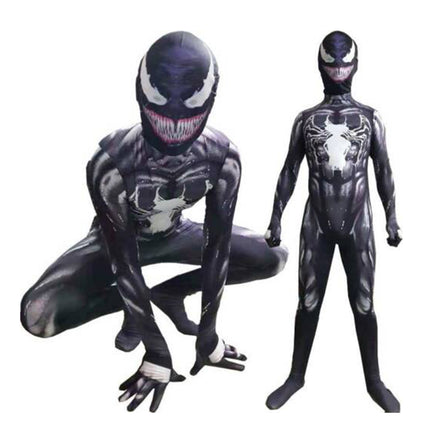 Venom Jumpsuit Costume Spiderman Superhero Cosplay Birthday Gift