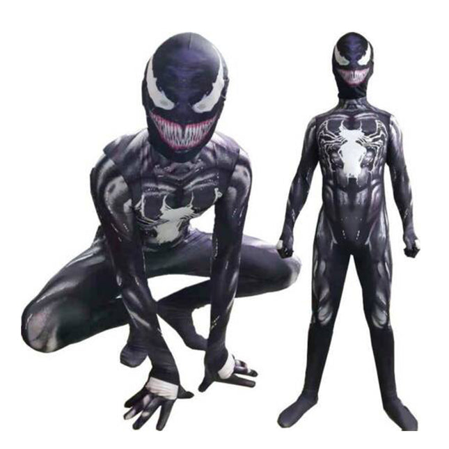 Venom Jumpsuit Costume Spiderman Superhero Cosplay Birthday Gift