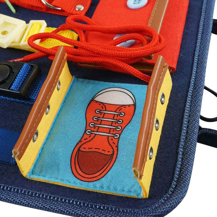 Toddler Montessori Busy Board – Educational Sensory Fine Motor Toy