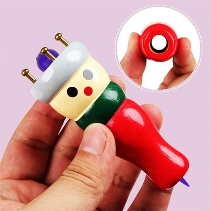 Wooden Spool Knitting Doll French Knitter 2-Pc Kit for Beginner