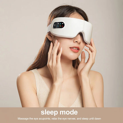 Eye Massager with Heat & Bluetooth Music – Reduce Strain, Relax