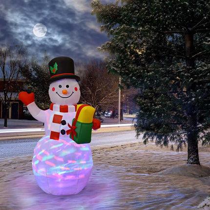 5ft Christmas Inflatable Snowman Decoration LED Light Up Outdoor Yard