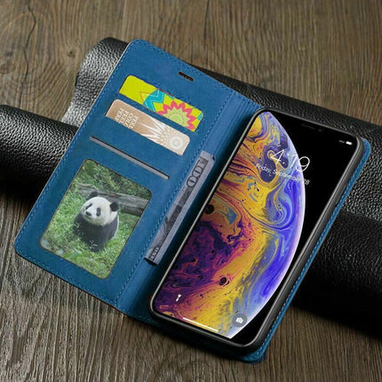 Magnetic Leather Flip Wallet Case Cover for iPhone 17 with Card Slot
