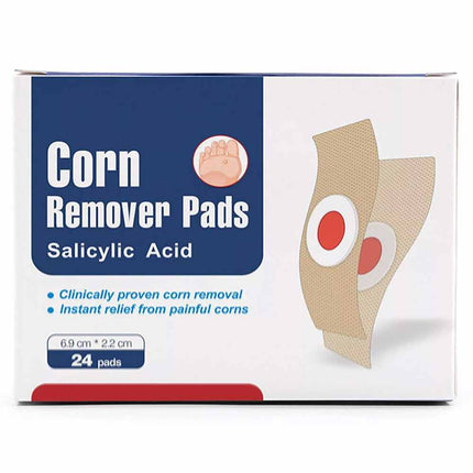 24pcs Gentle Corn Pads for Toes, Callus Removal Adhesive Pads for Feet