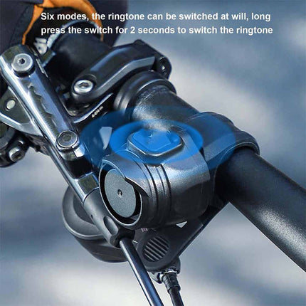 Electric Horn & Bell for Road Bike, USB Charging Warning Ring