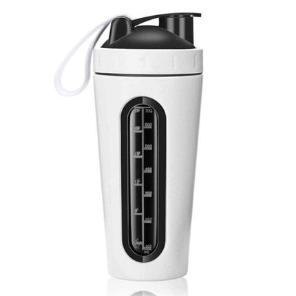 700ml Protein Shaker Cup with Scale, Milkshake Mixer Bottle for Sport