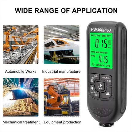 Car Digital Coating Paint Thickness Gauge Meter Tester with LCD
