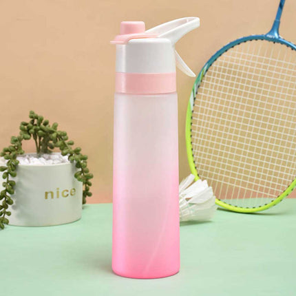 700ml Sport Matte Spray Water Bottle, Cooling Mist Kettle Cup