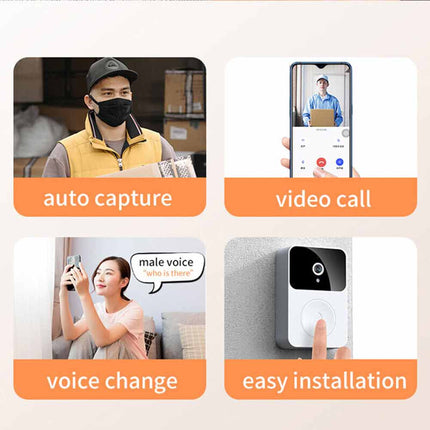 WiFi Video Doorbell Camera Wireless Smart Intercom Phone Security Door Bell