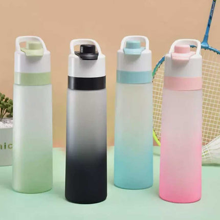 700ml Sport Matte Spray Water Bottle, Cooling Mist Kettle Cup