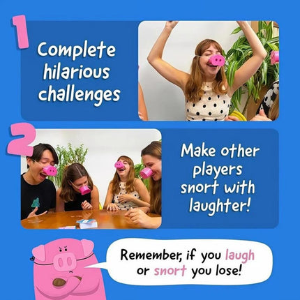 Funny Oinkcredible You Laugh You Lose Party Game 5pcs 2026 Pig Snout Game