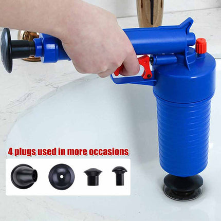 High Pressure Drain Blaster Manual Pump Plunger Sink Pipe Cleaner Tool