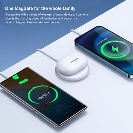 Pisen 15W Fast Charger Pad Magnetic MagSafe for iPhone 14/13 Pro Max/12 Mini